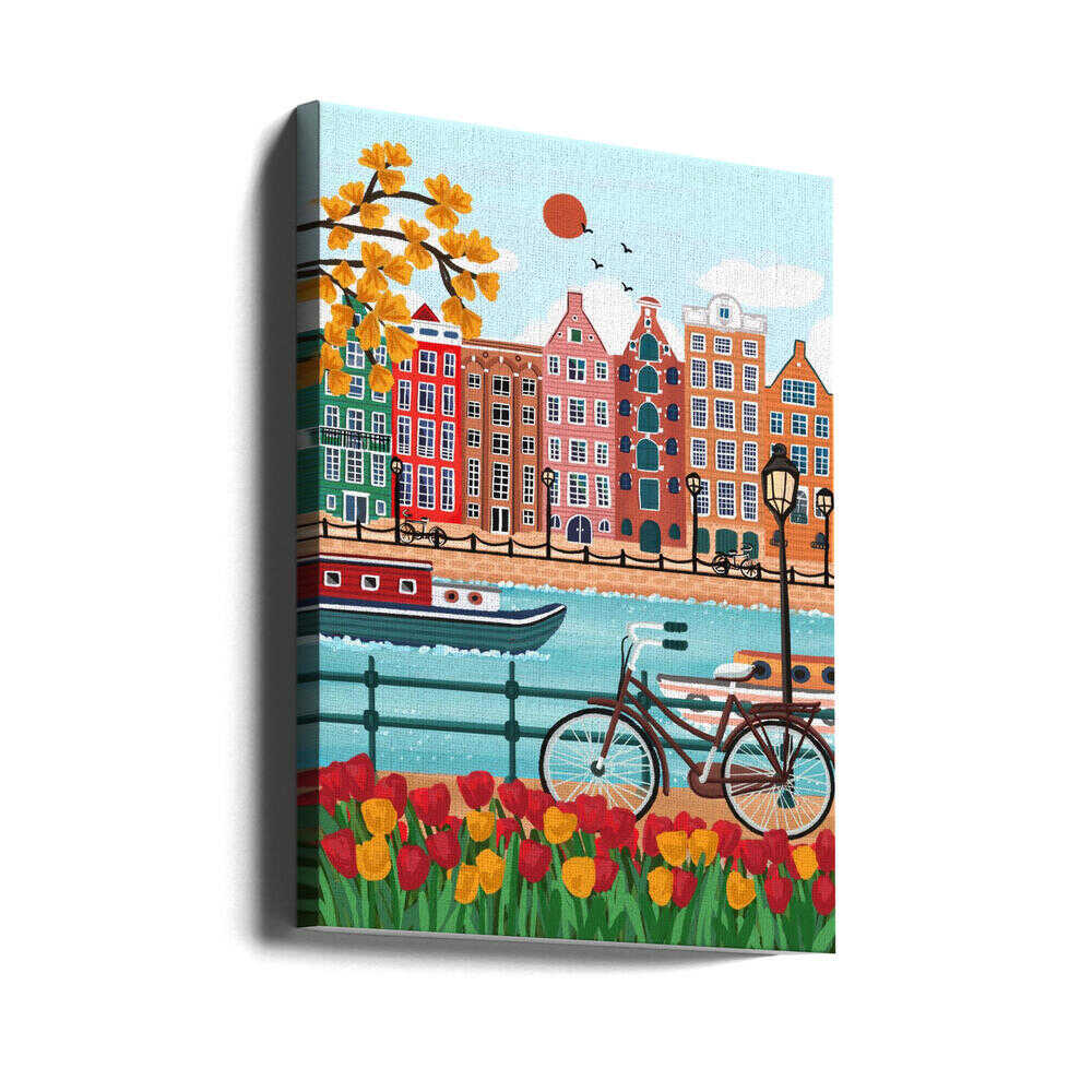 Amsterdam Poster "Canal-Side Charm"
