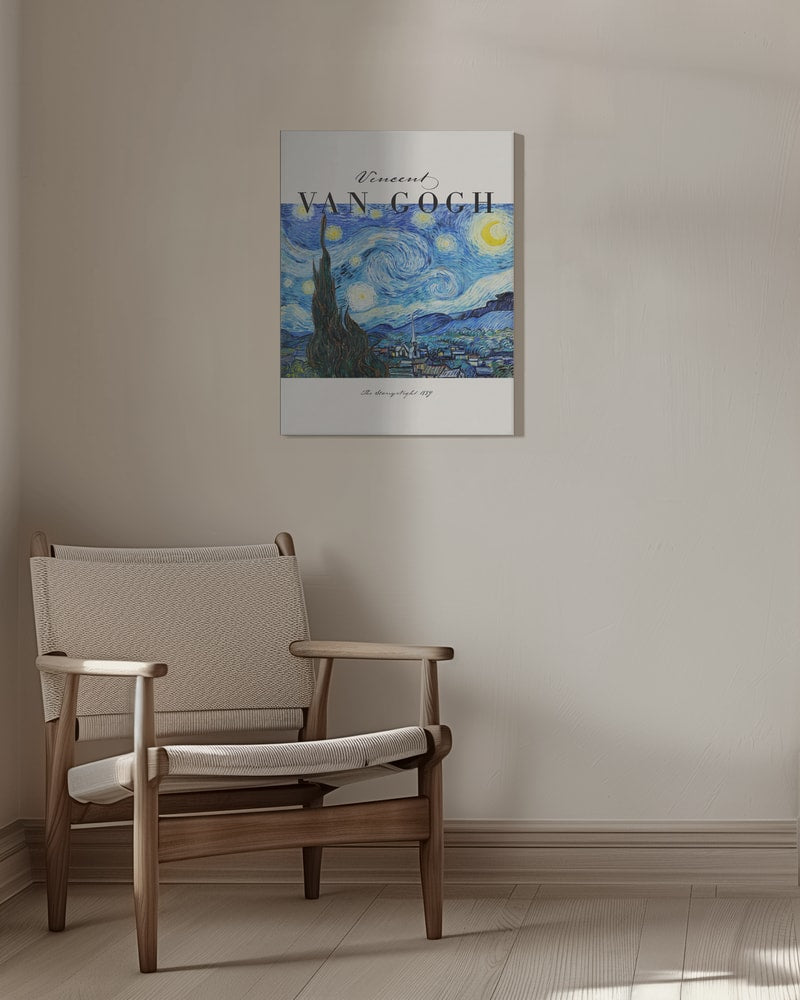 Ausstellungsplakat Vincent van Gogh mit dem Gemälde Sternennacht