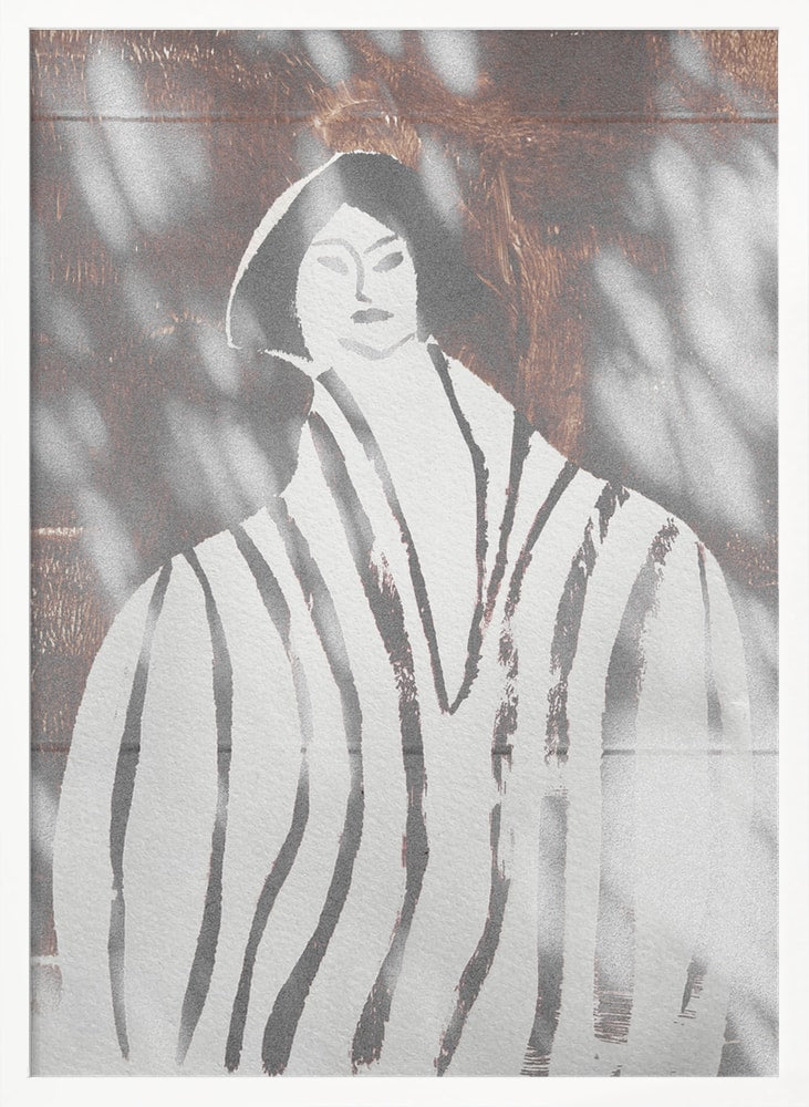 Frau mit Licht und Schatten