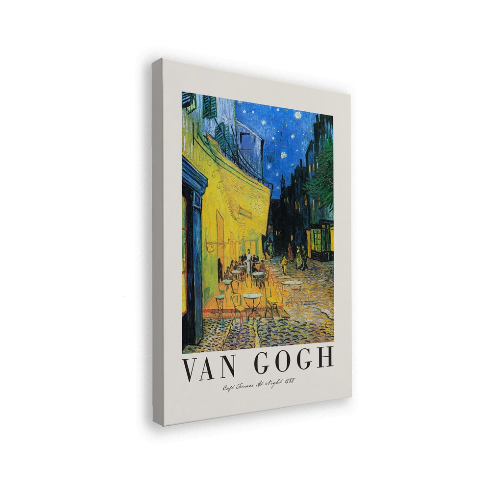 Ausstellungsplakat Vincent van Gogh mit dem Gemälde Caféterrasse am Abend