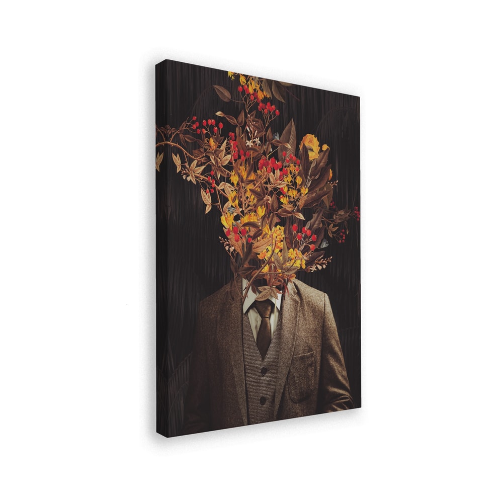 Gentleman mit Blumenkopf