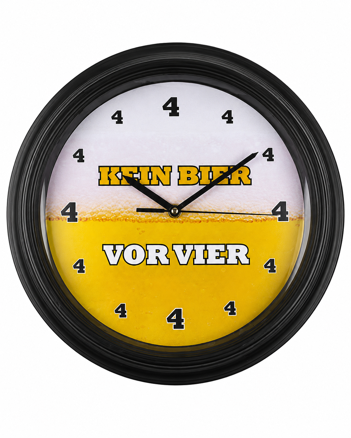 Horloge murale Pas de bière avant 16h avec son