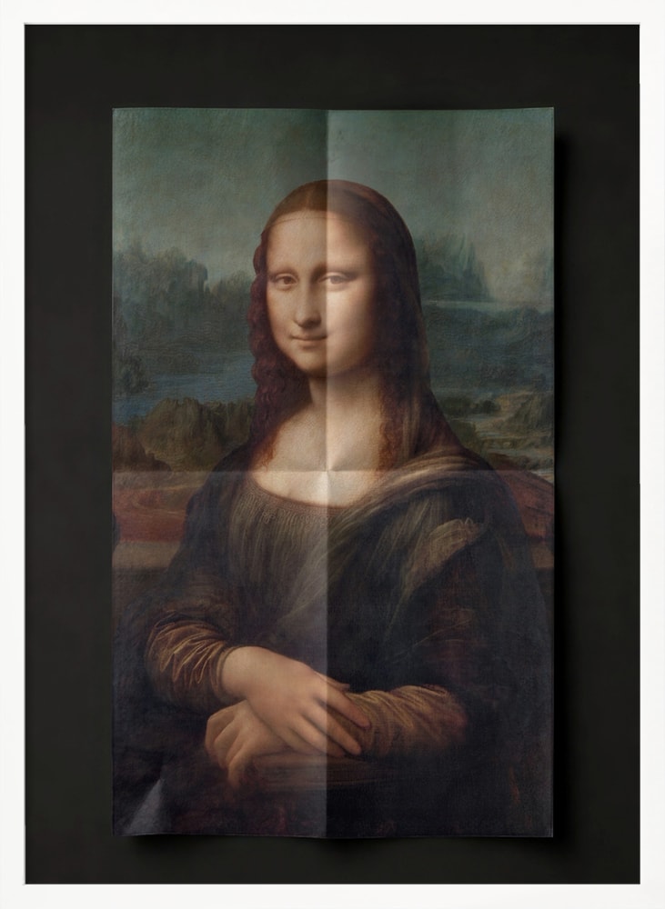 Mona Lisa – Gefaltetes Poster