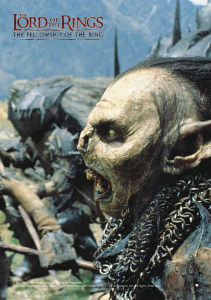 Herr der Ringe Poster Orc