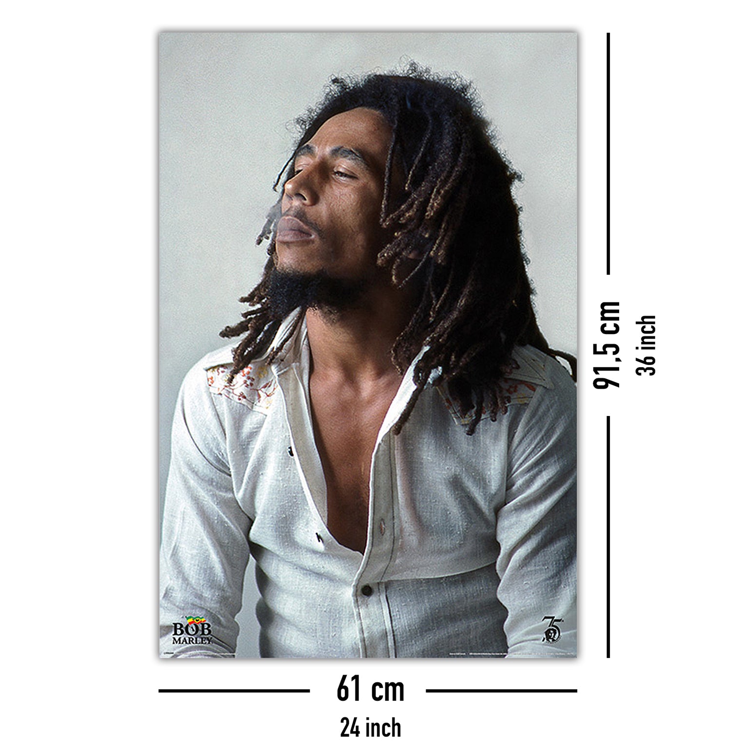 Poster Bob Marley Redemption – Formato 61 X 91,5 Cm, Stampa Su Carta, Senza Cornice