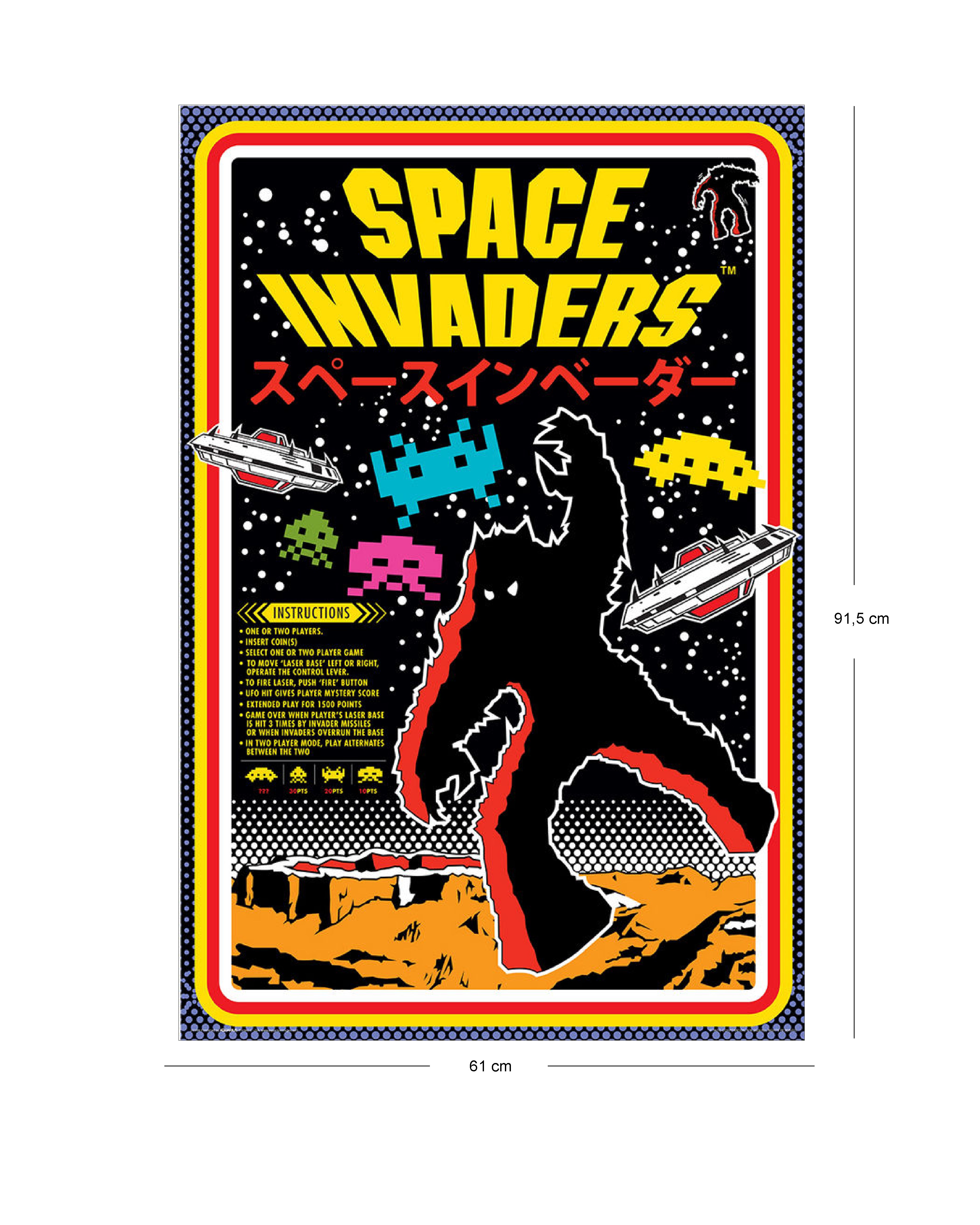 Space Invaders Poster Asian