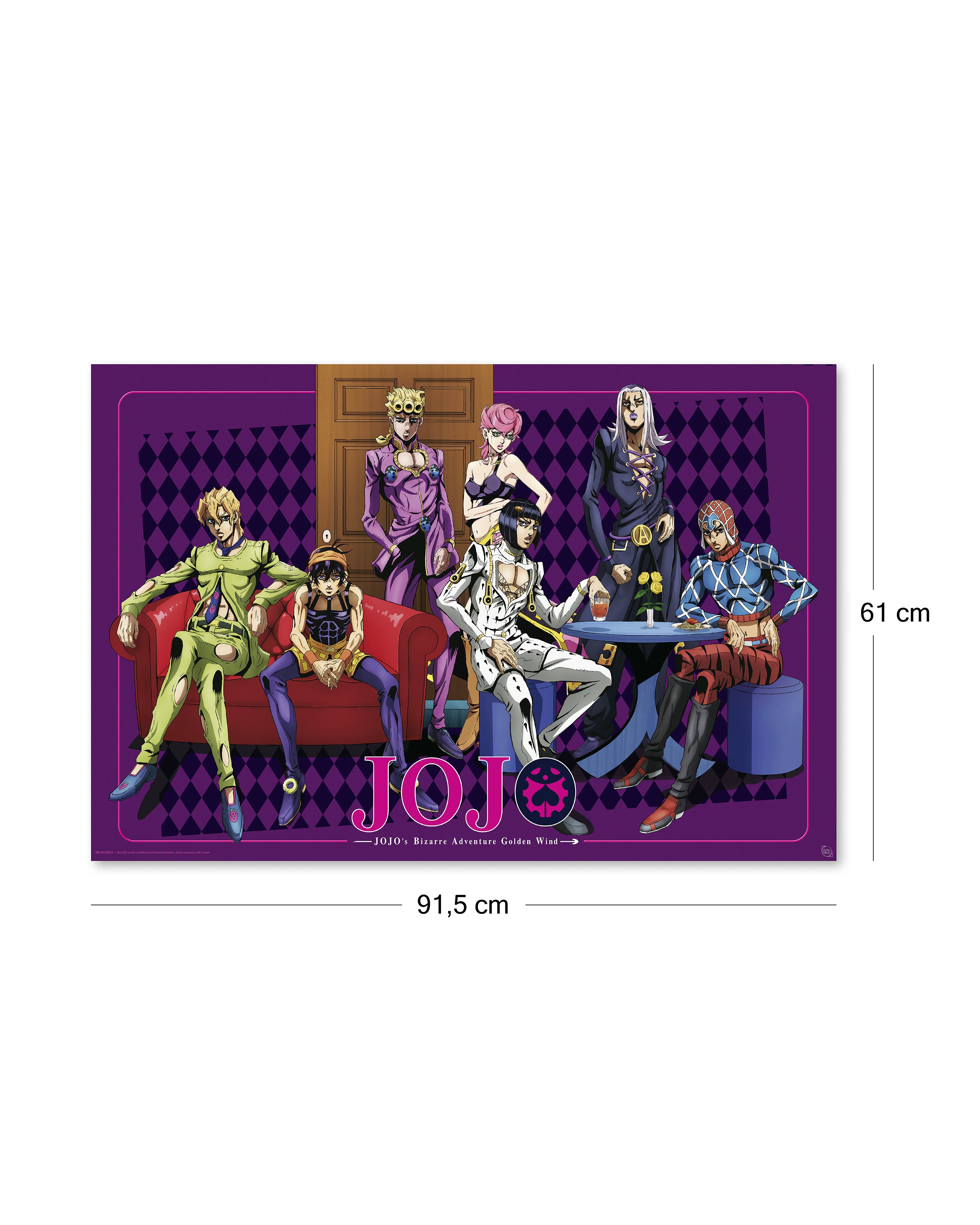 Jojo's Bizarre Adventure Poster Joseph and Ceasar