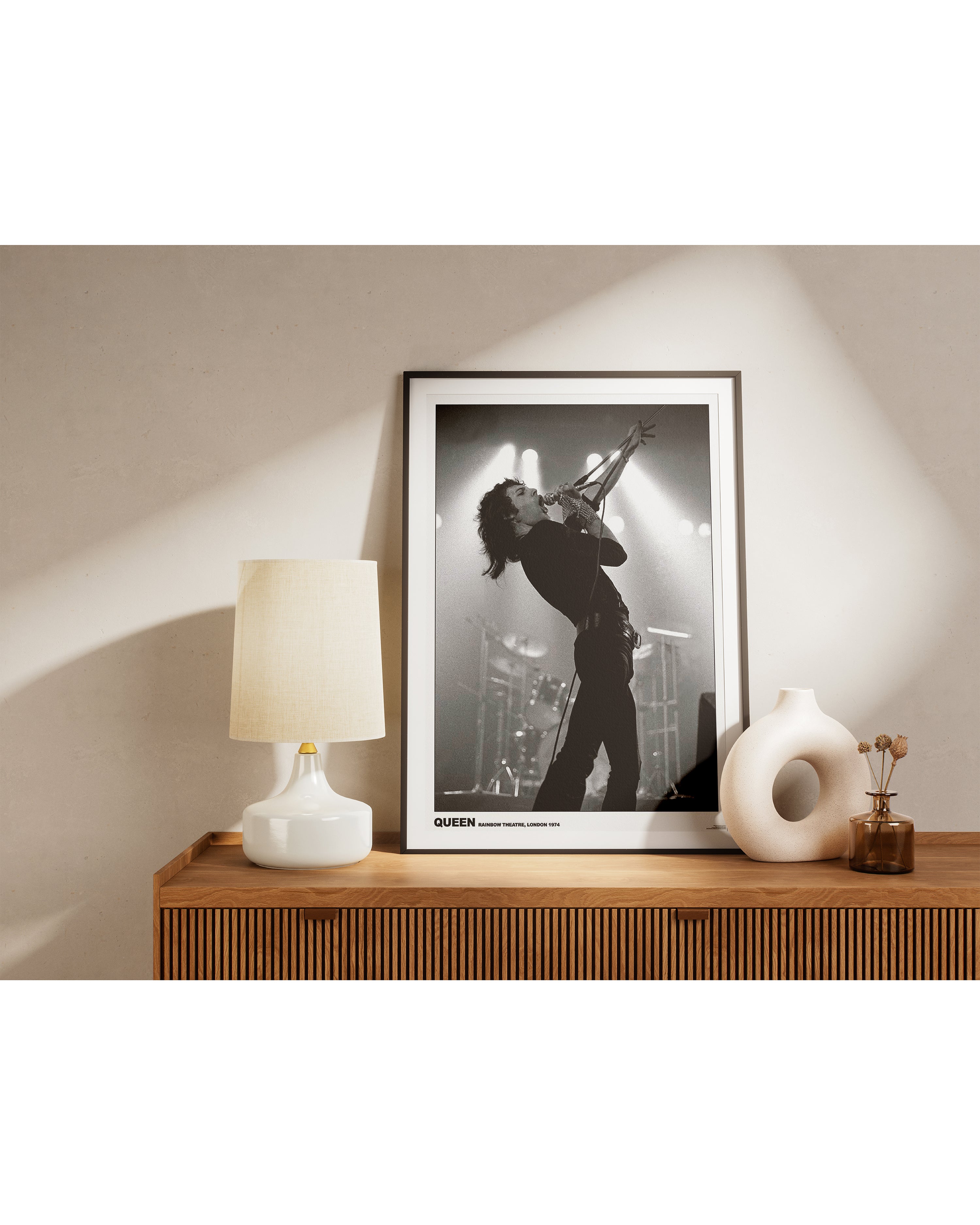 Queen Poster Freddie Mercury Rainbow Theatre London, 1974 - 61x91,5 cm