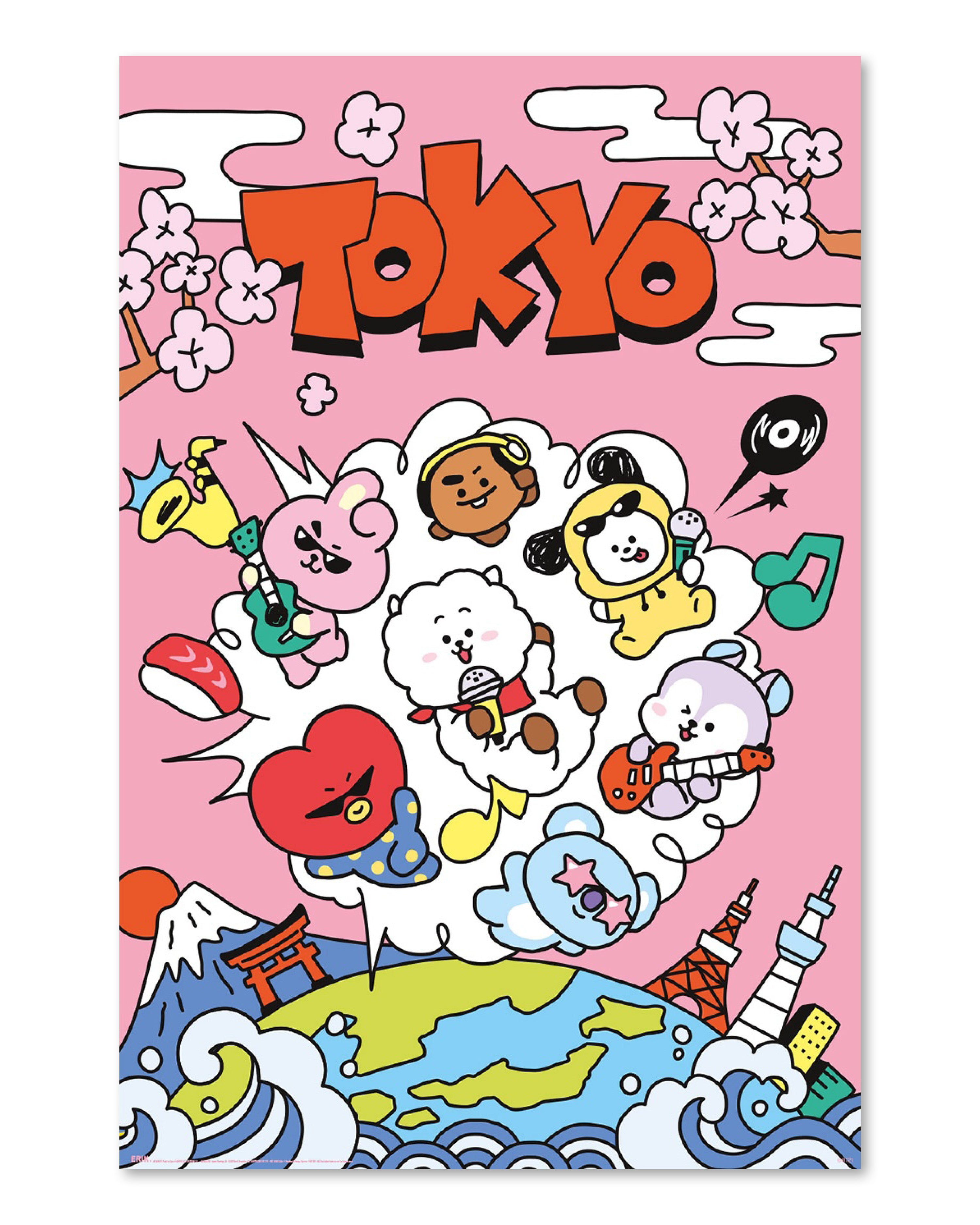 BT21 Door Poster Group