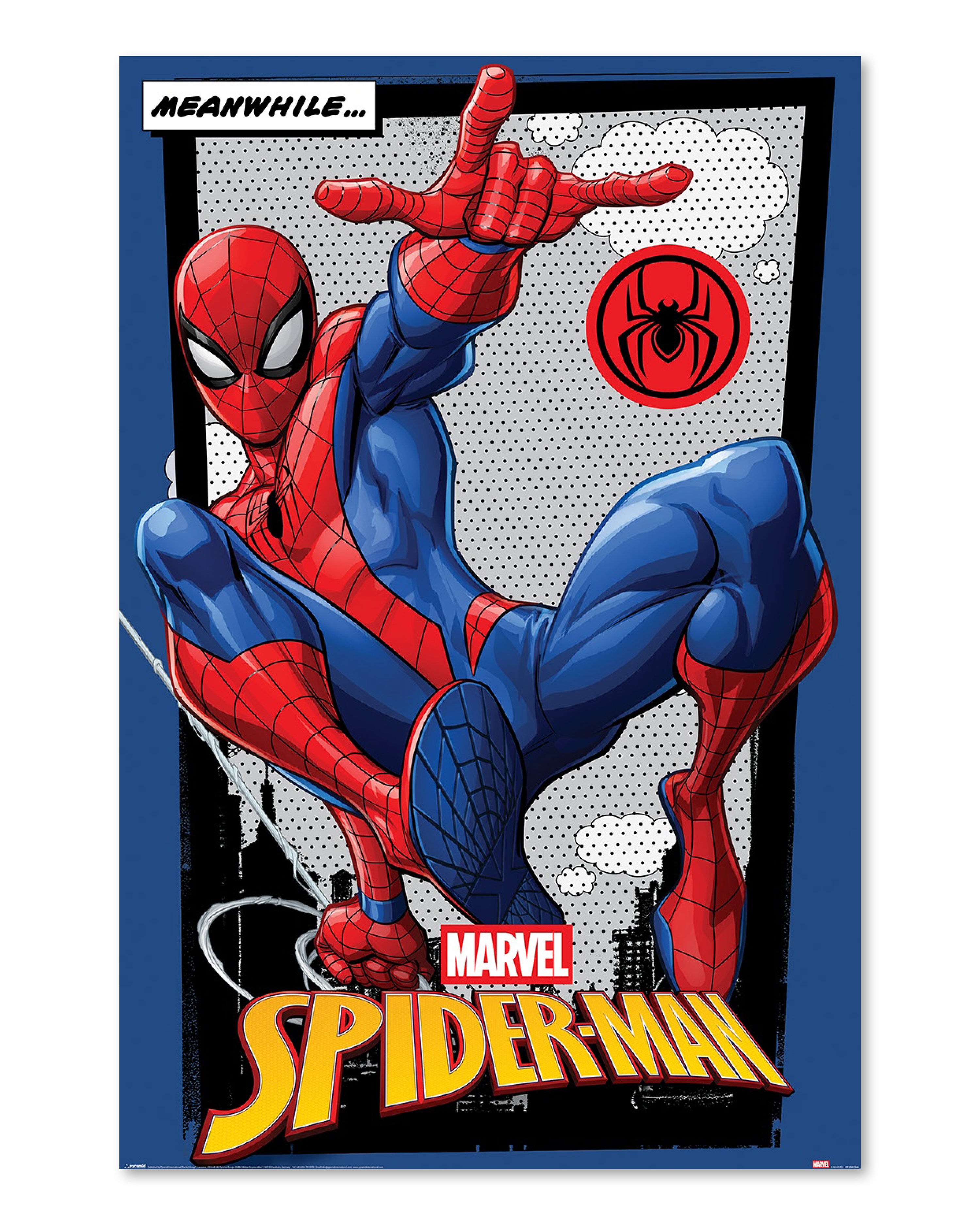Marvel Comics Spiderman Poster Meanwhile