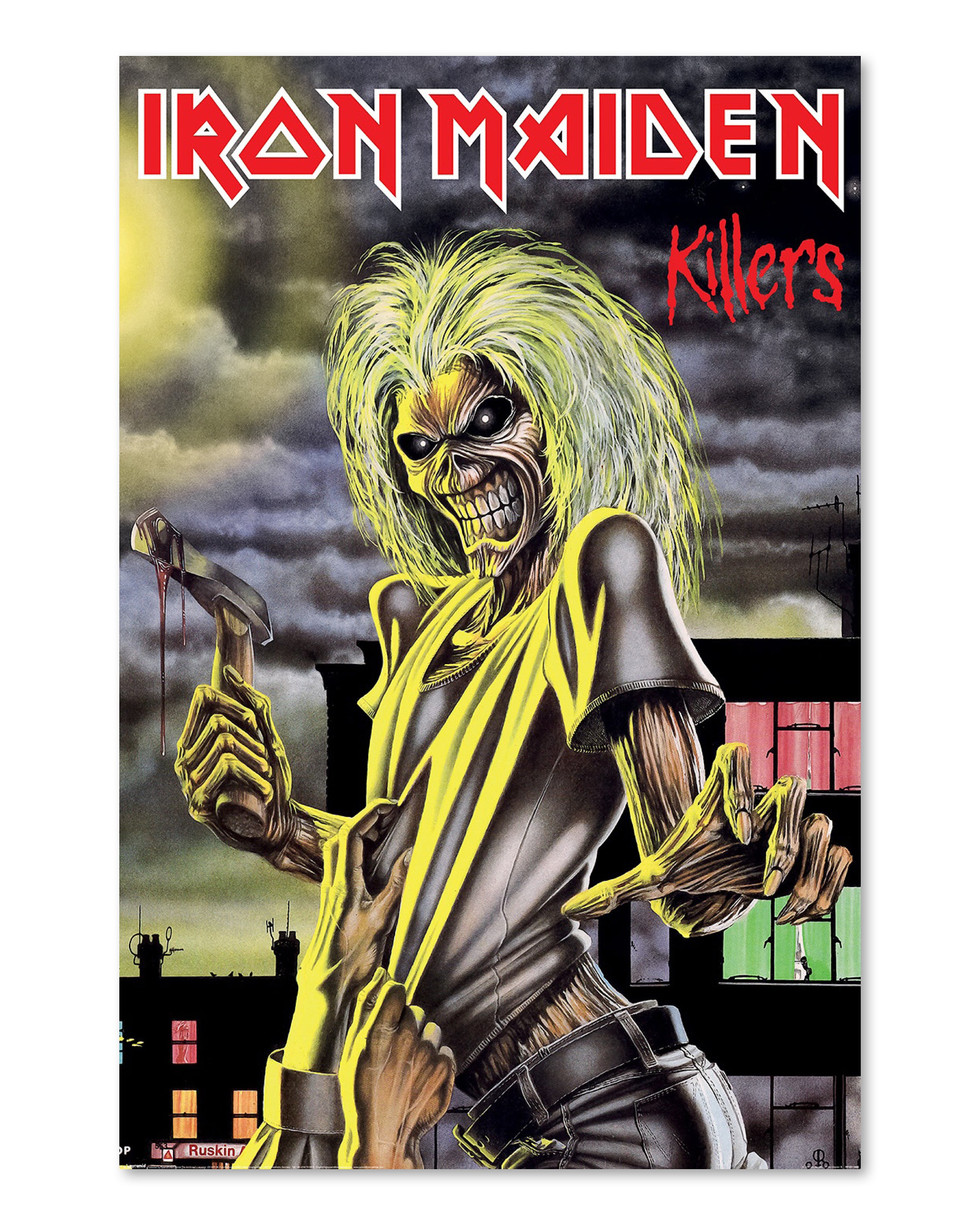 ポスター付！見本盤 白ラベル IRON MAIDEN / KILLERS Iron Maiden Poster Killers Eddie