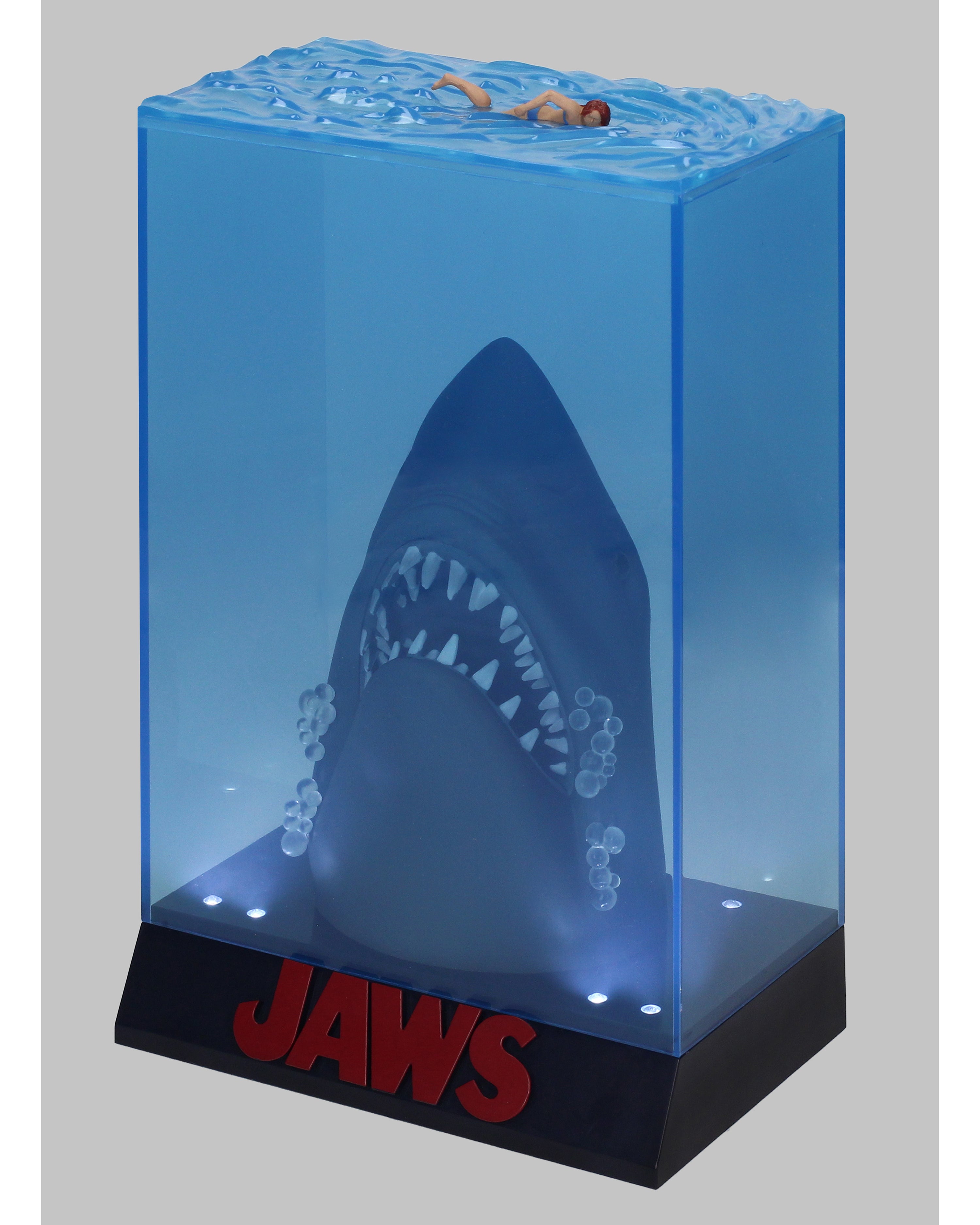 JAWS 3D ポスター スタチュー　大と小 Jaws 3D Poster Statue 50th Anniversary LED Edition