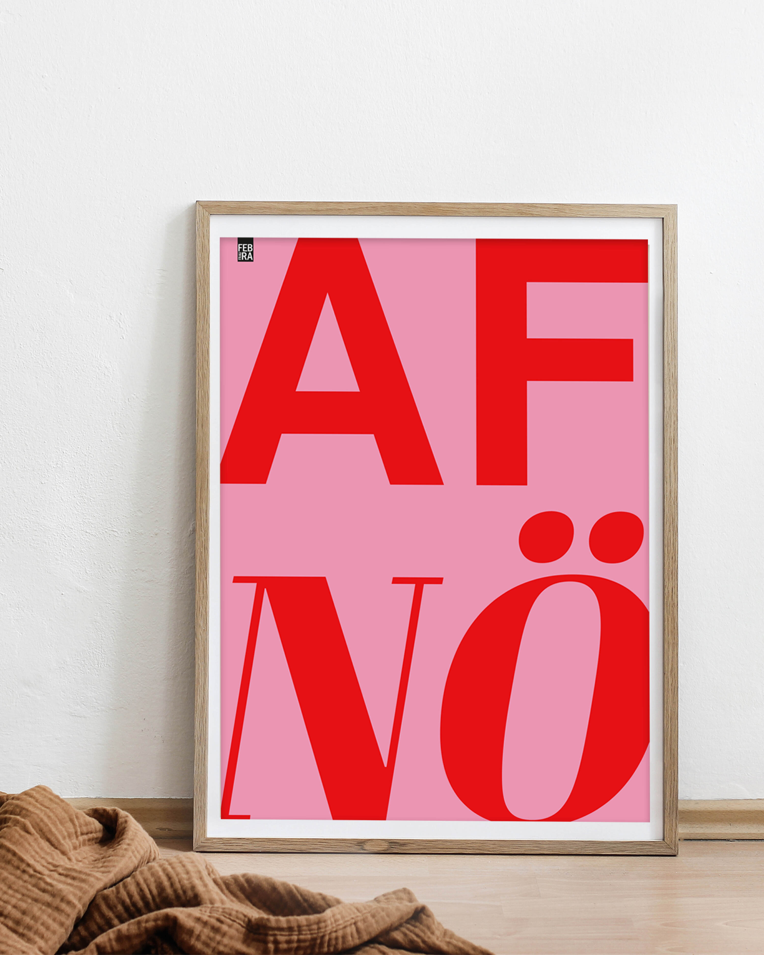 AFnö! Kunstdruck rosa