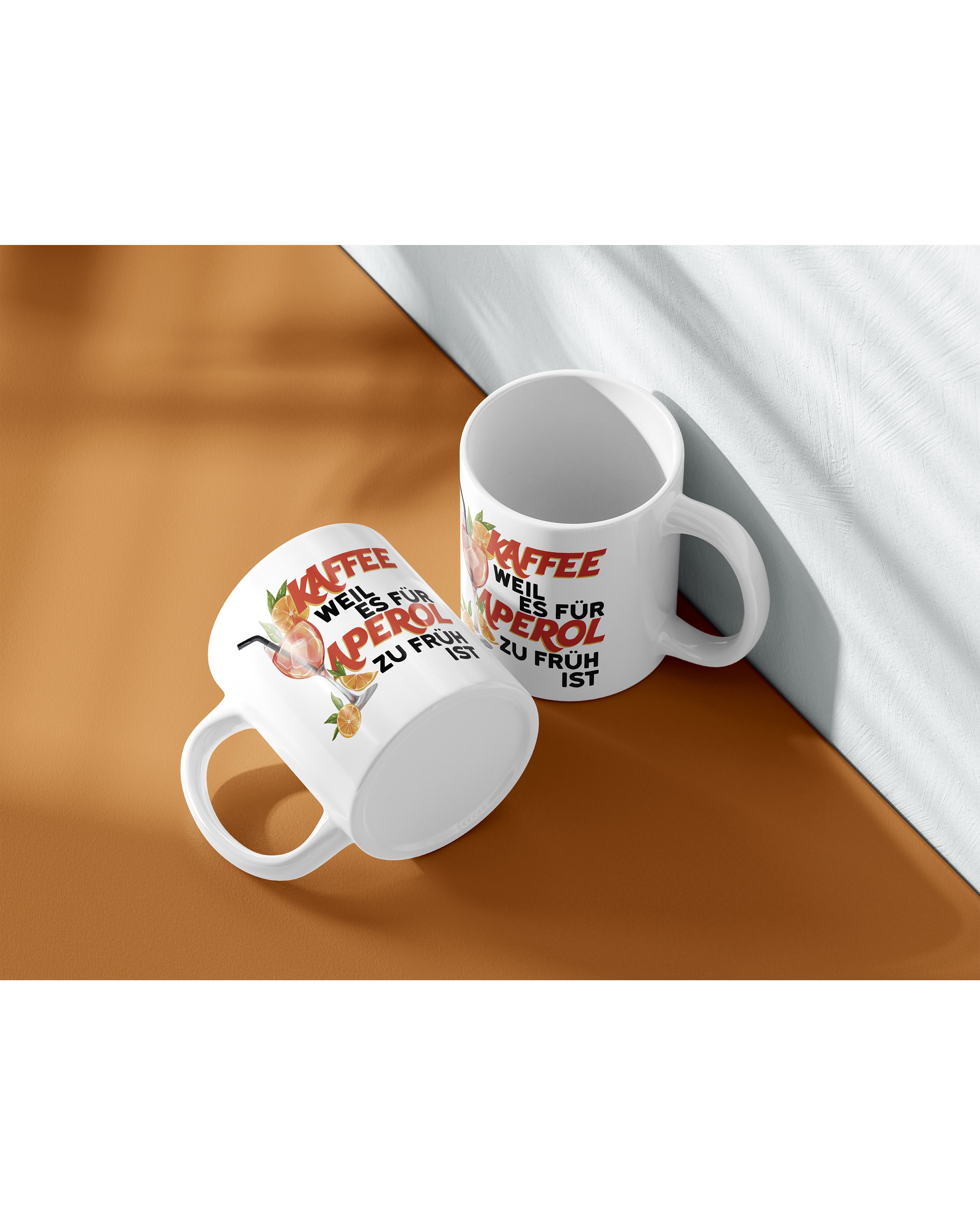 Kaffee weil es für Aperol noch zu früh ist Tasse