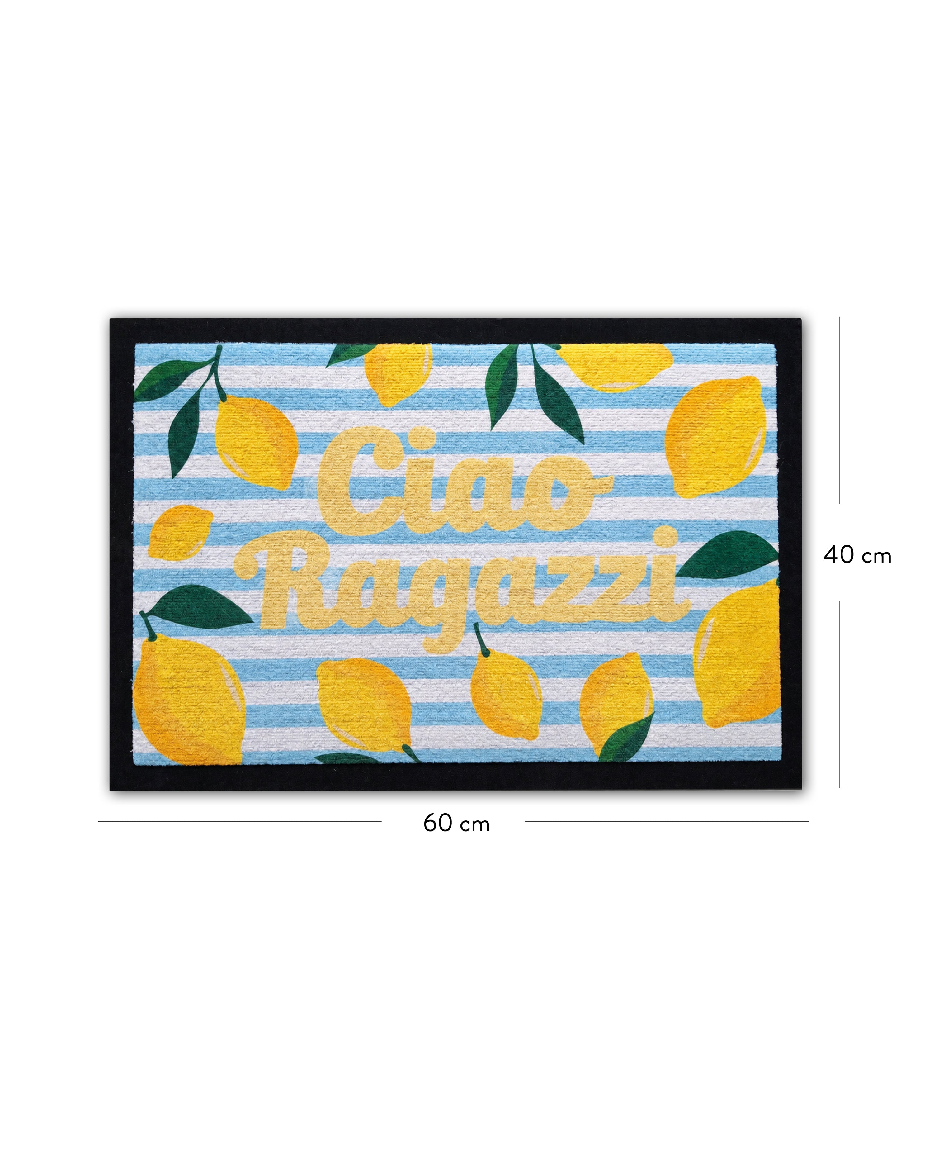 Ciao Ragazzi Fußmatte | 60x40 cm | Lemon & Stripe Edition