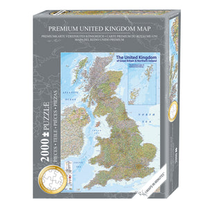 UK map puzzle 2000 pieces MAPS IN MINUTES, Great Britain
