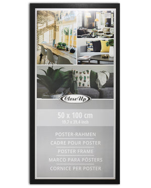 Posterrahmen 50 x 100 cm schwarz