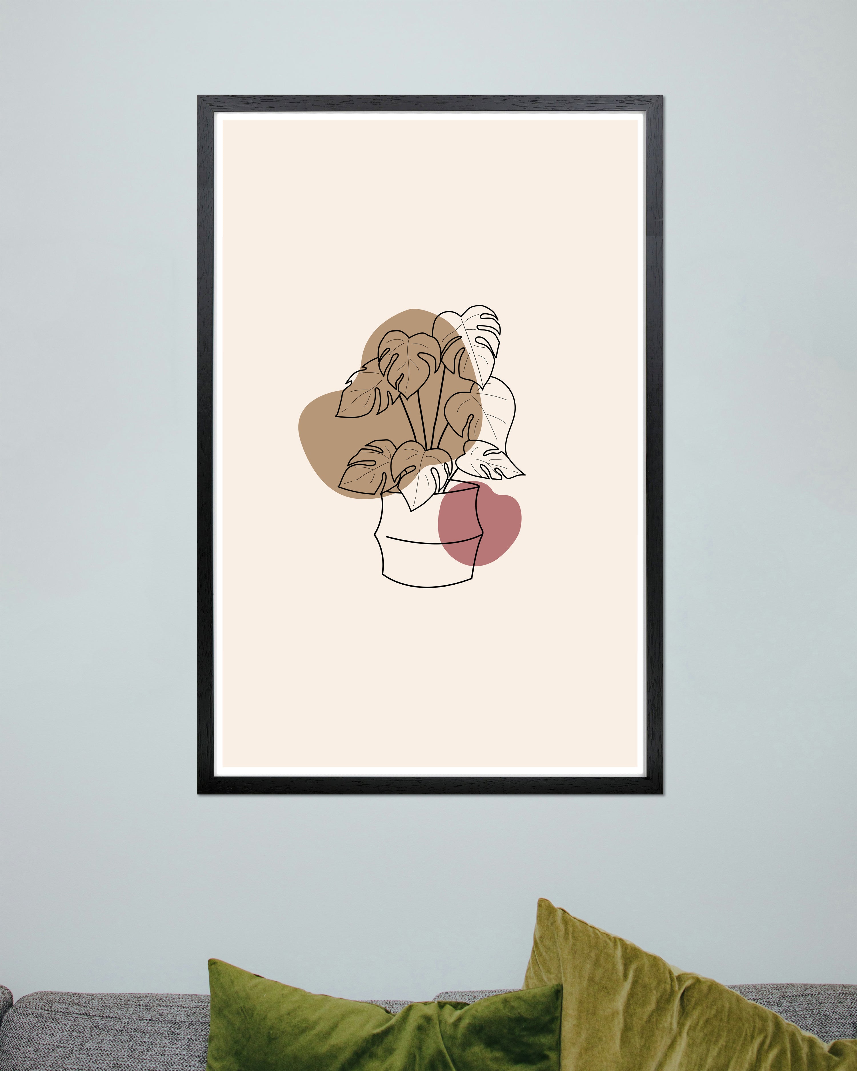 Posterrahmen 60 x 90 cm Holzdekor Schwarz
