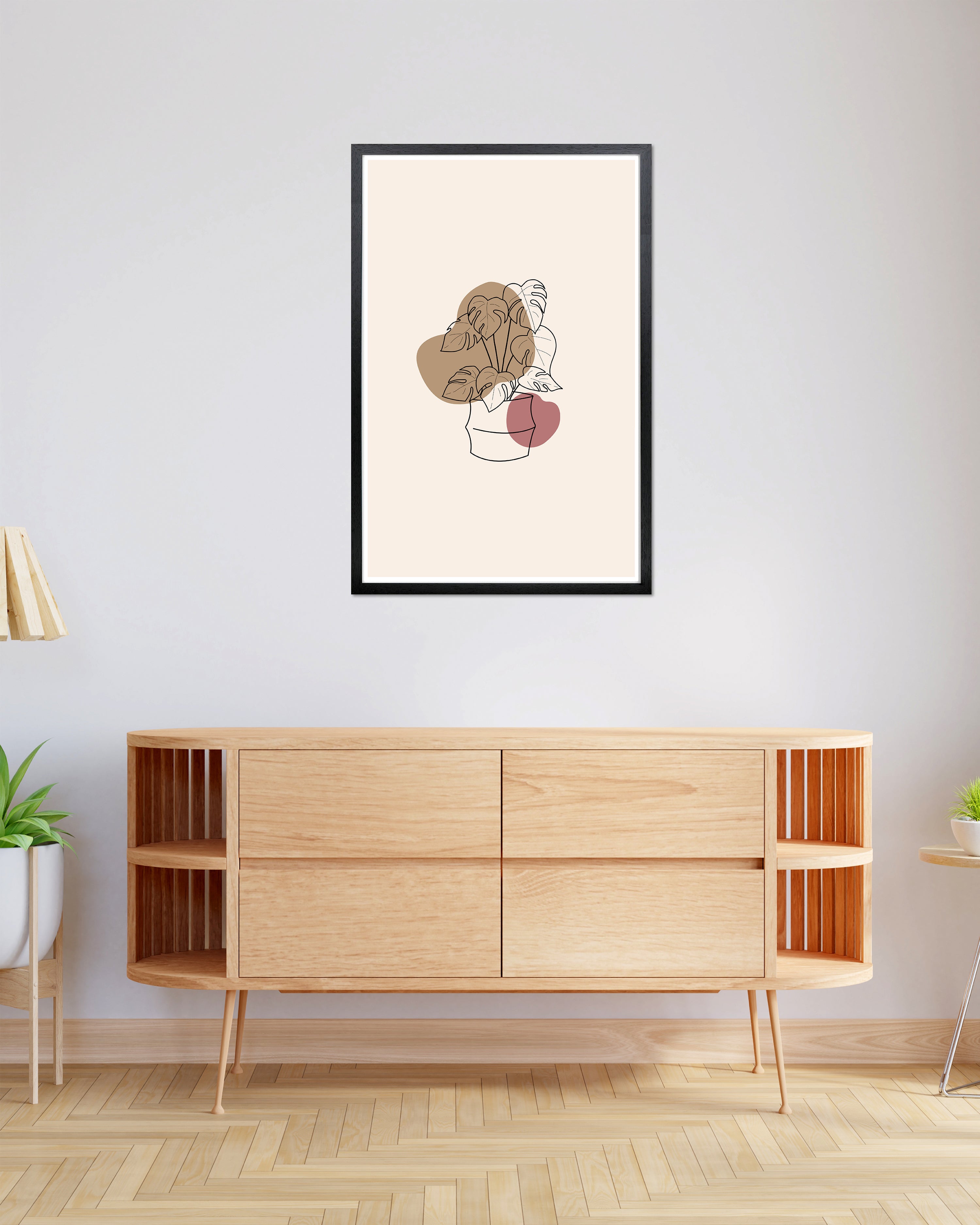 Posterrahmen 60 x 90 cm Holzdekor Schwarz