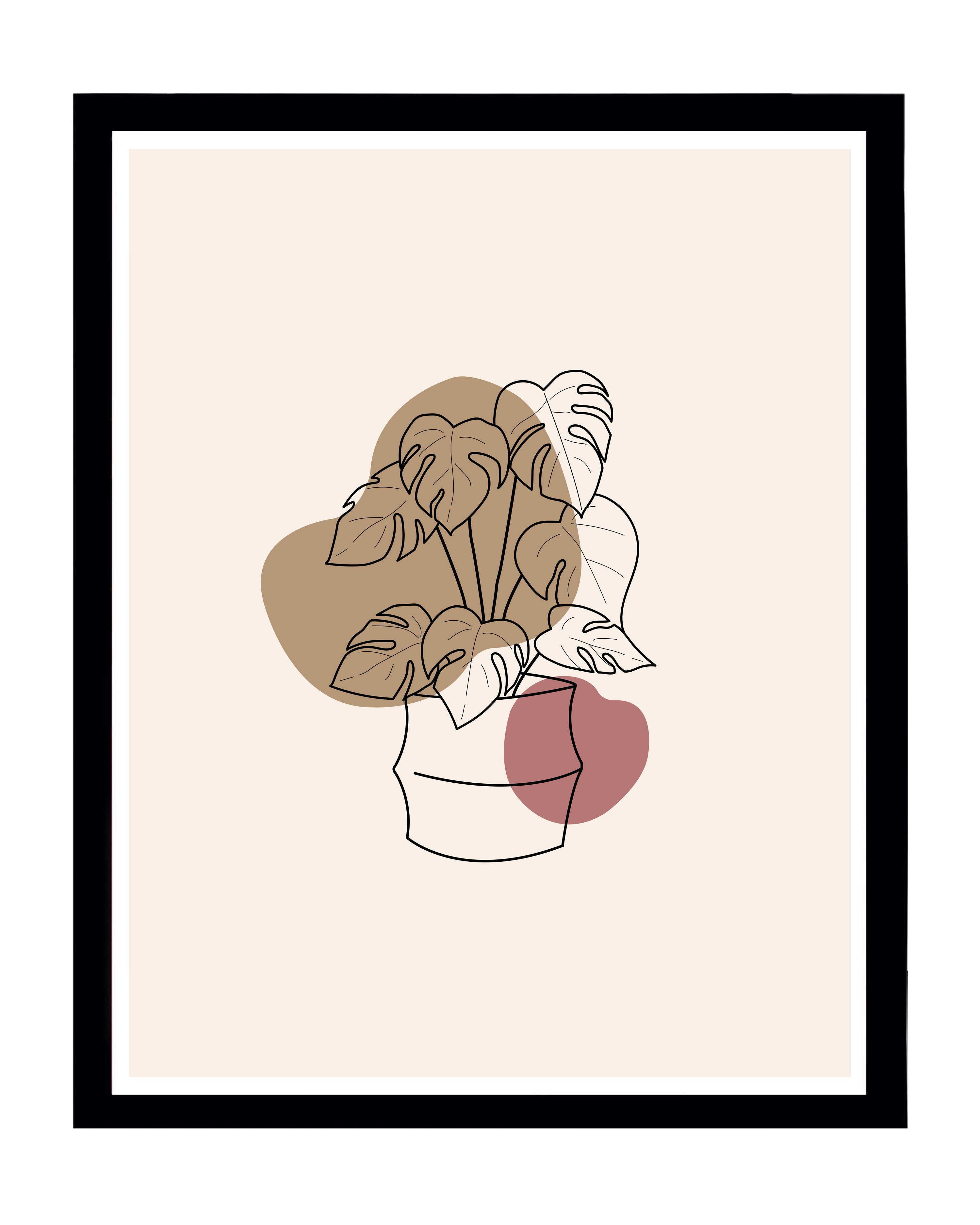 Posterrahmen 80 x 100  cm Holzdekor Schwarz