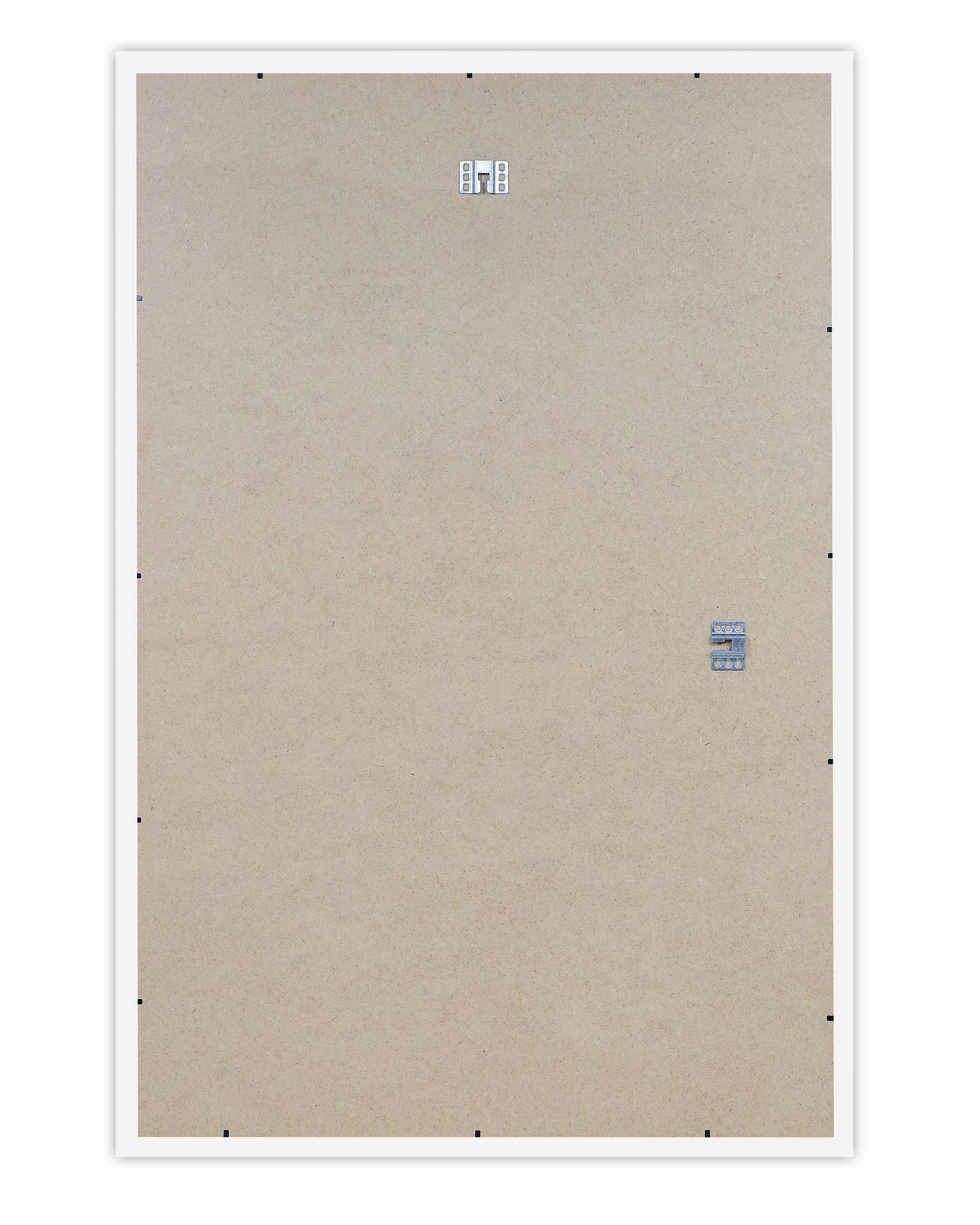 Cadre affiche 60 x 90 cm décor bois blanc