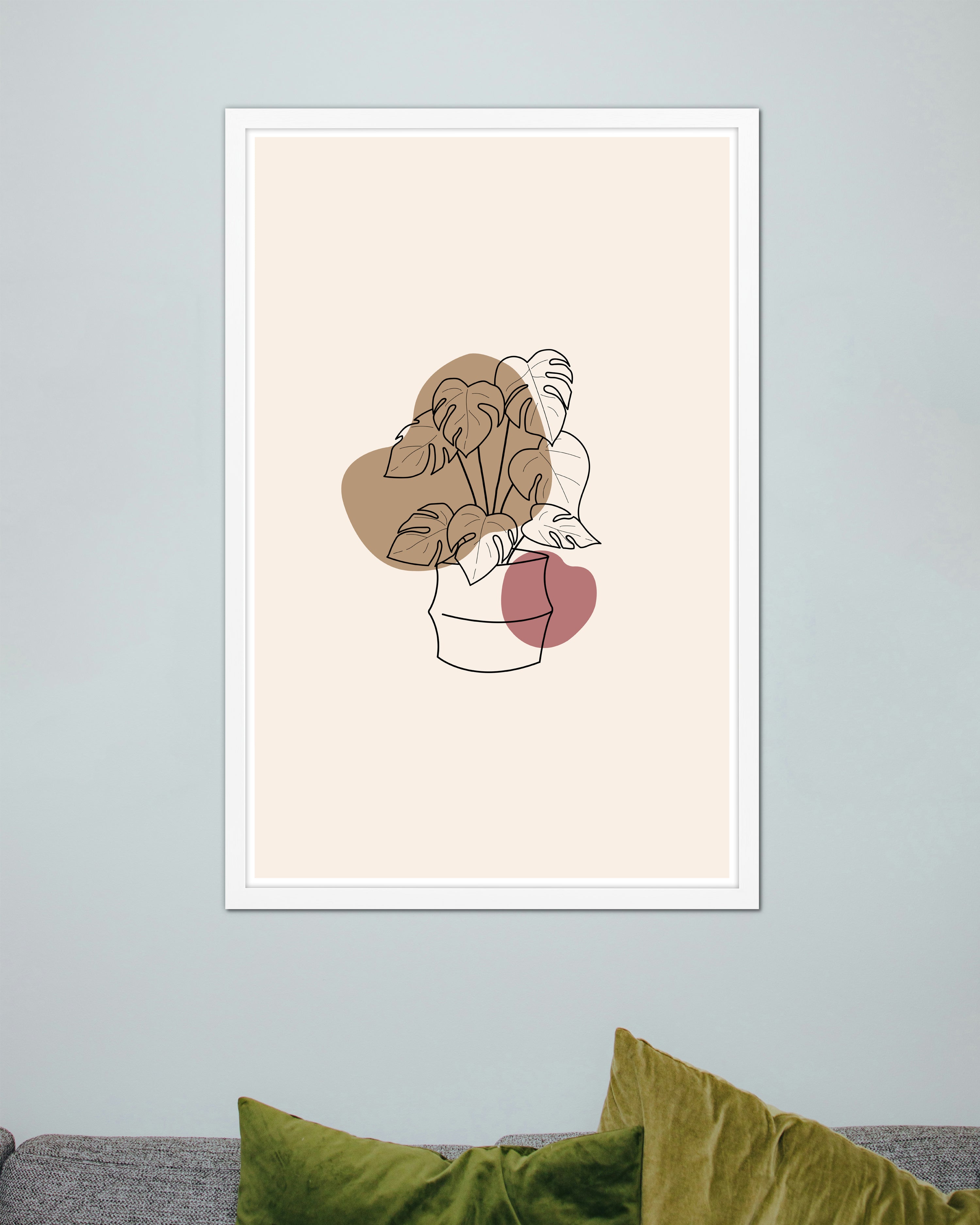 Posterrahmen 60 x 90 cm Holzdekor Weiß