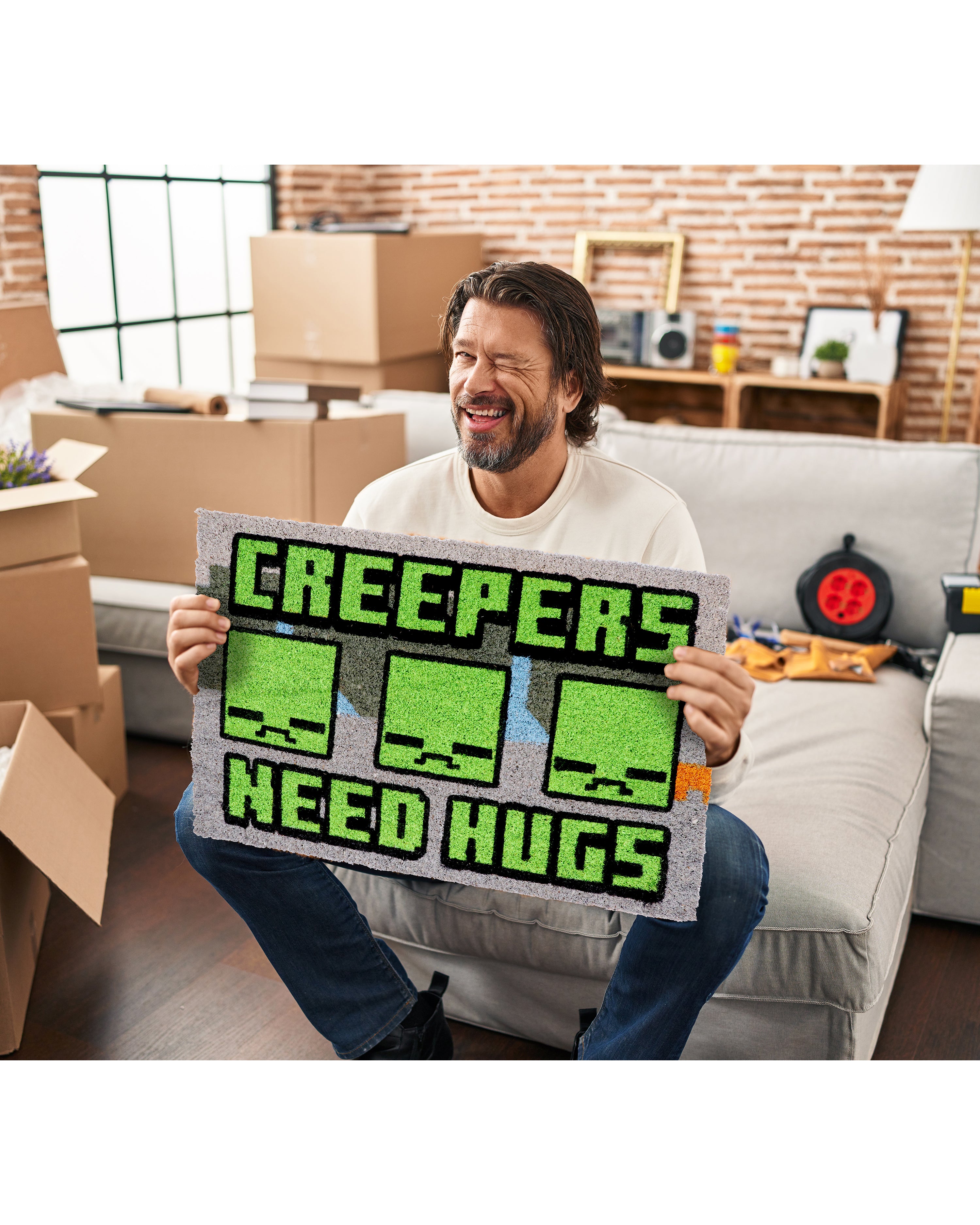 Paillasson Minecraft : Creepers a besoin de câlins