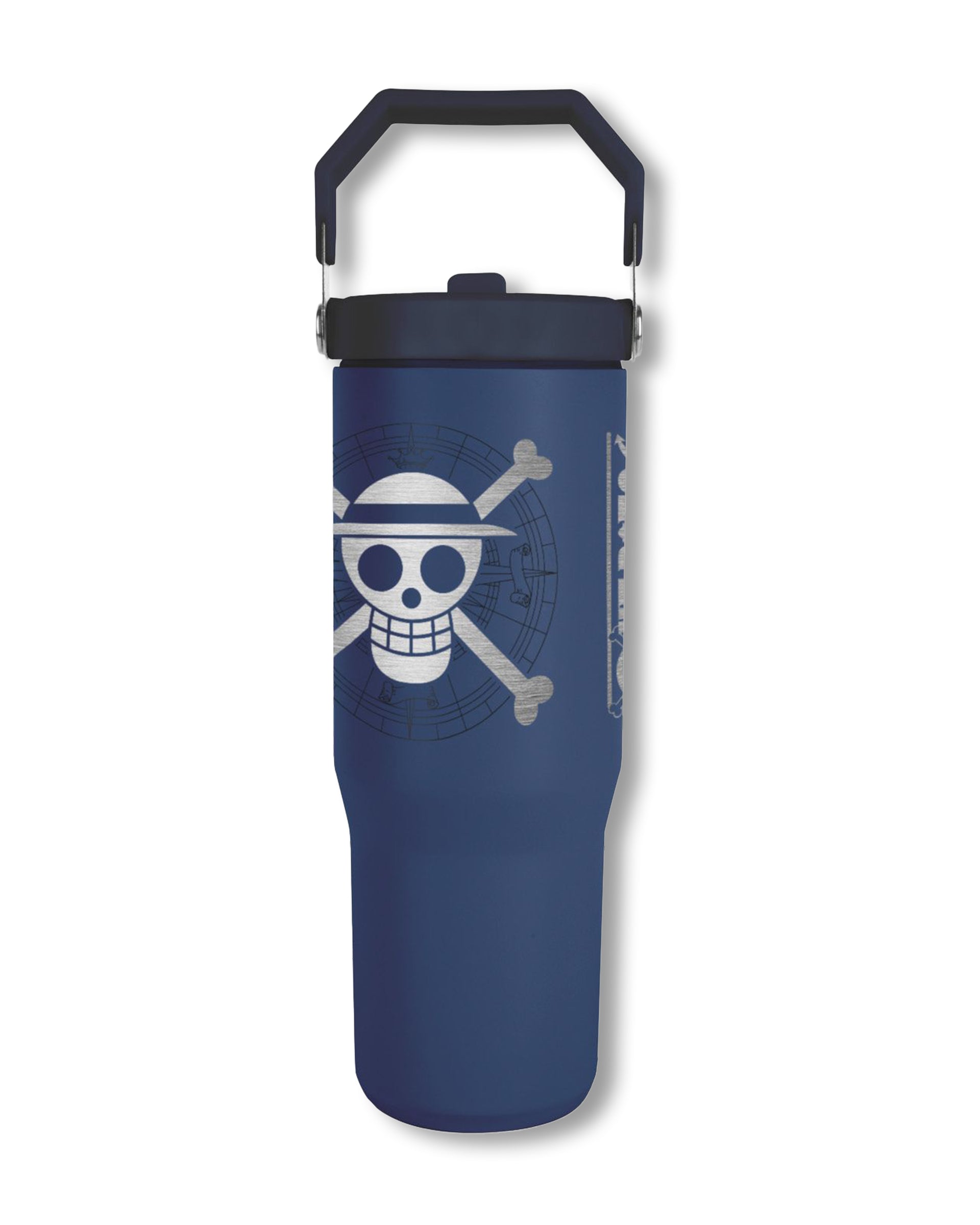 One Piece 30 oz Tumbler mit Griff & Flip-Strohhalm 0,85l