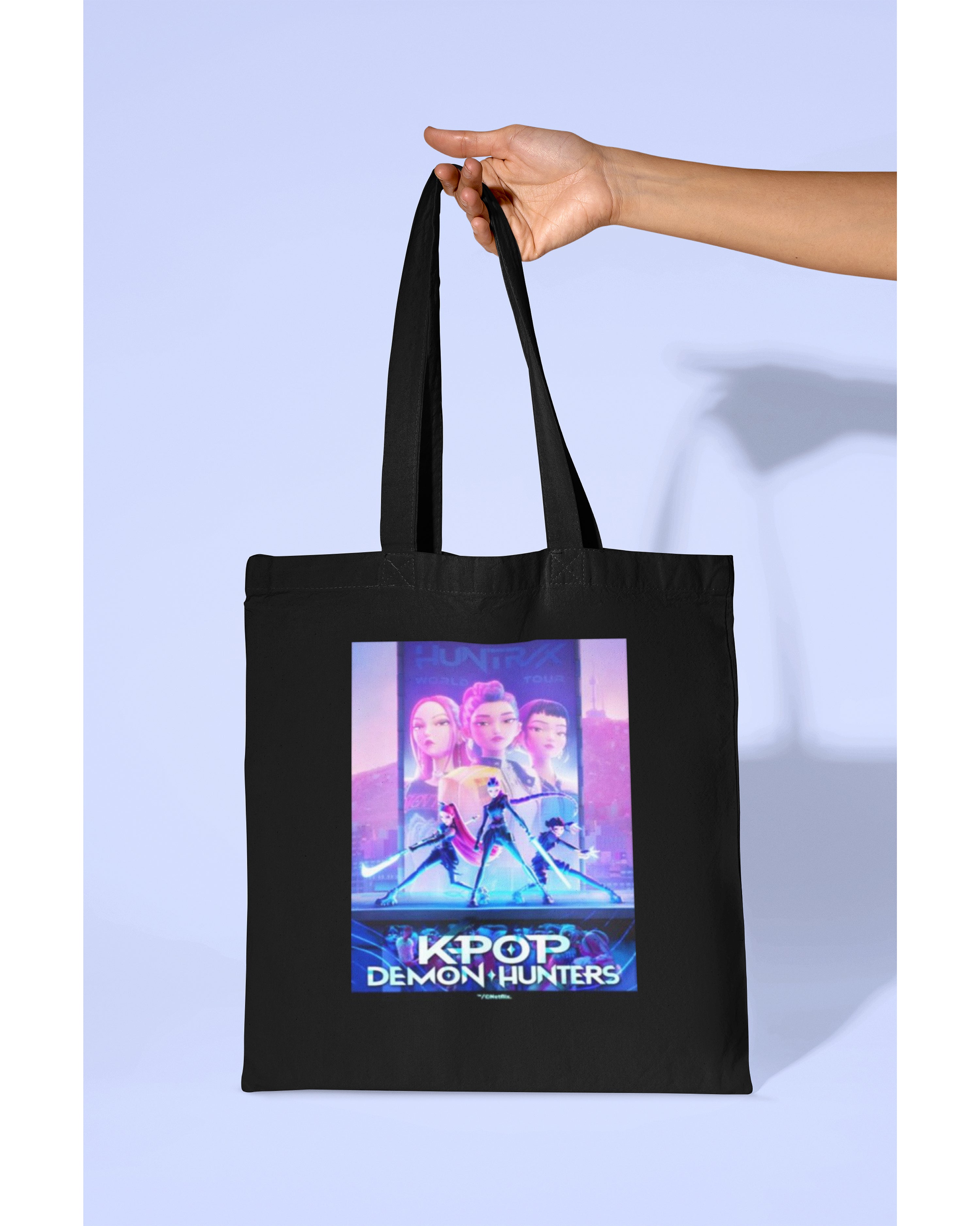 K-Pop Demon Hunters Canvas Tasche Huntrix Key Art