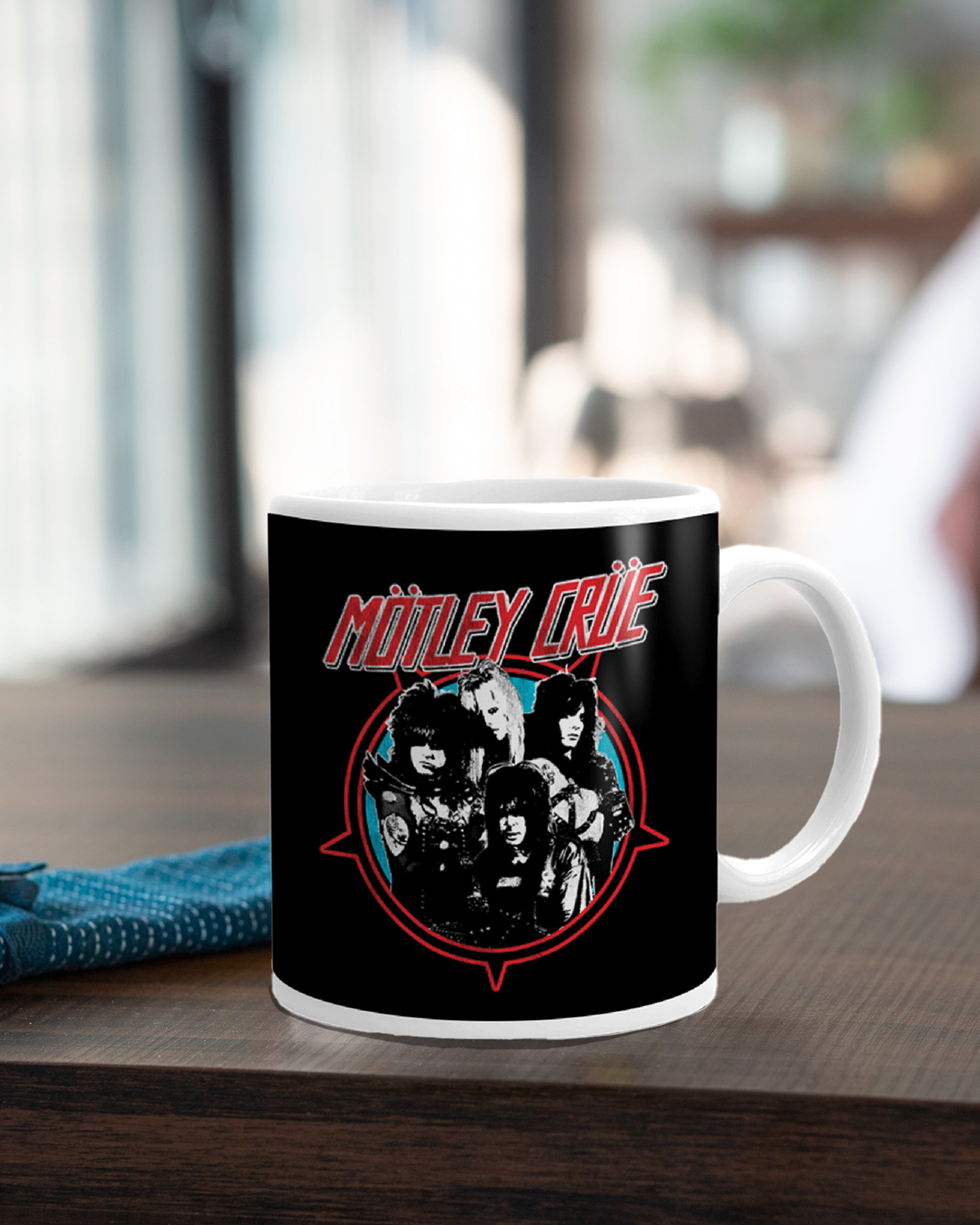 AC/DC Kaffeetasse „Rock Or Bust“ – Porzellan, Schwarz, 8 Cm Durchmesser, Mikrowellen- & Spülmaschinengeeignet