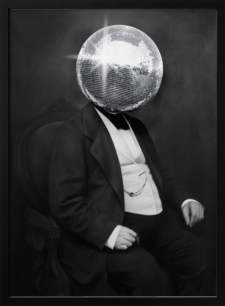 Gentleman mit Discokugel