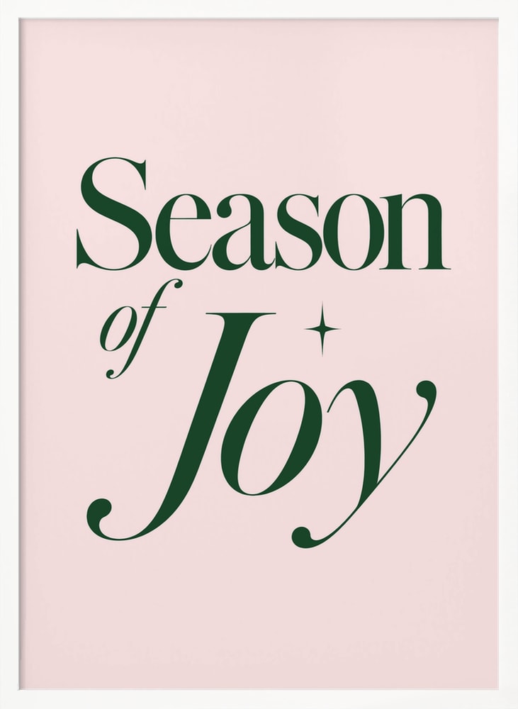 Season of Joy – Weihnachtlicher Schriftzug