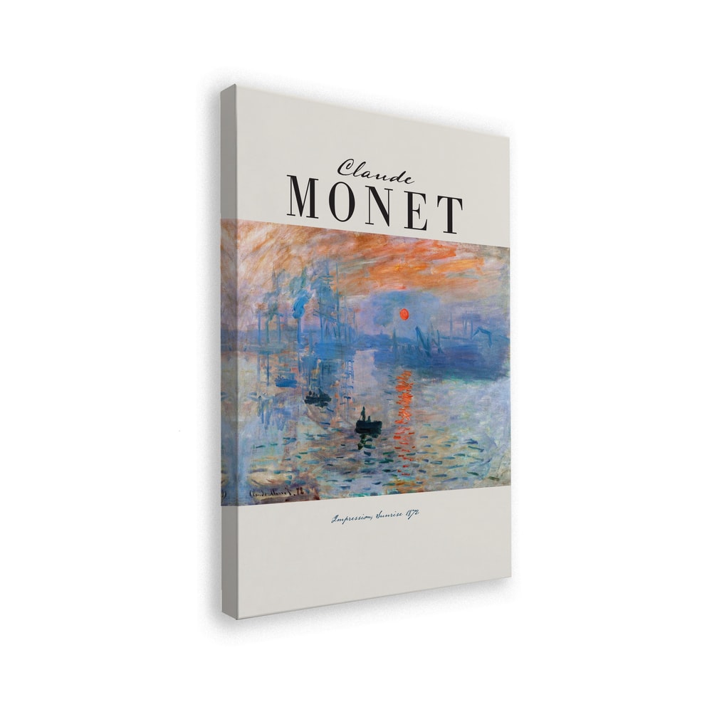 Ausstellungsplakat Claude Monet mit dem Gemälde Impression, Sonnenaufgang