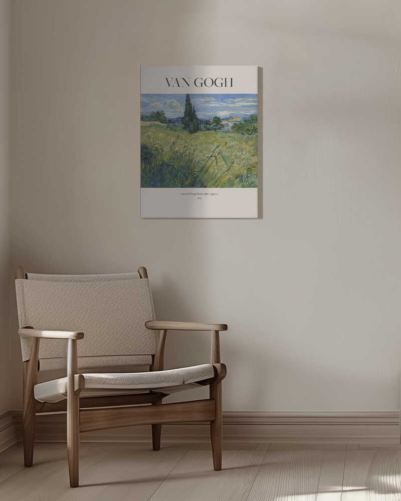 Green Wheat Field With Cypress (1889) Van Gogh