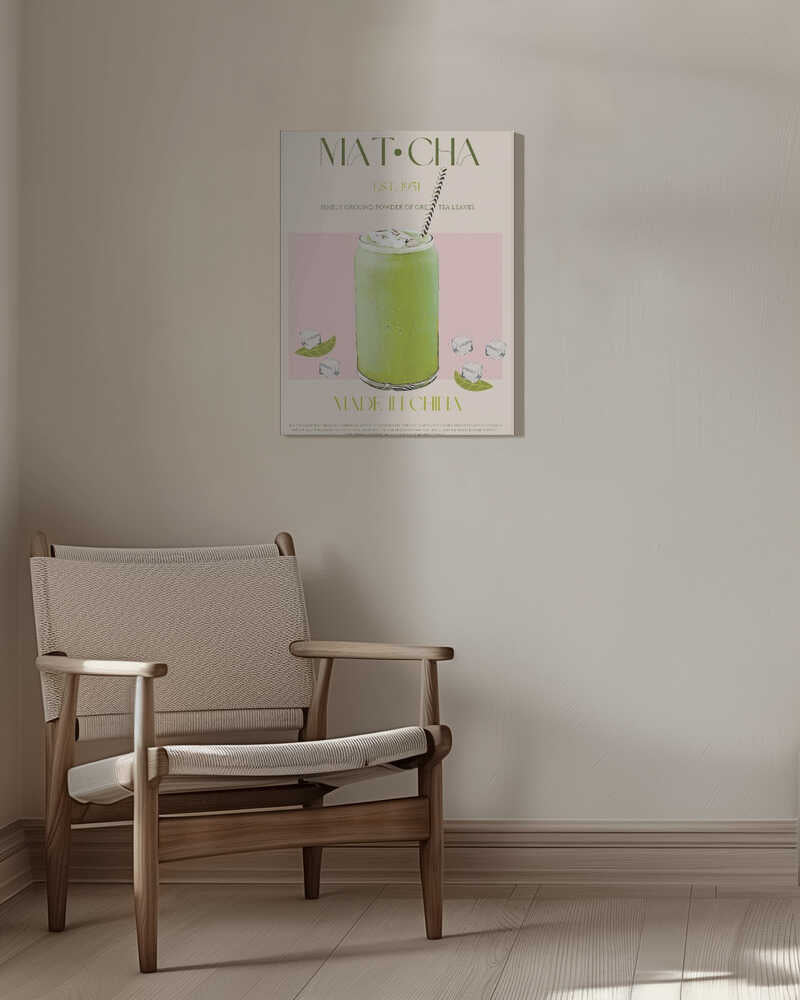 Chilled Matcha Drink Poster