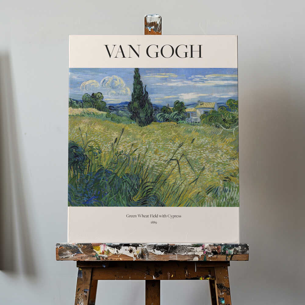 Green Wheat Field With Cypress (1889) Van Gogh