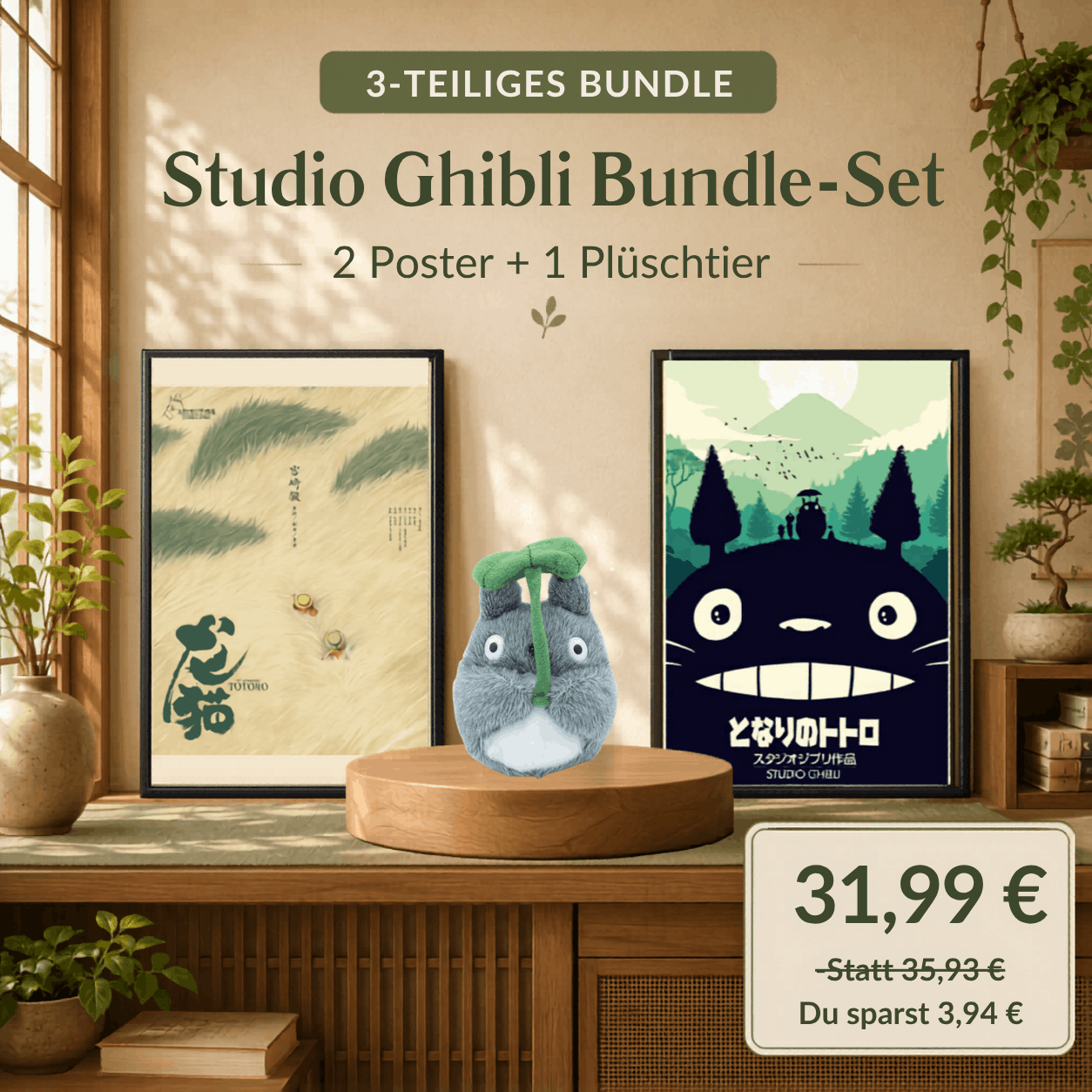 Mein Nachbar Totoro 3er Set