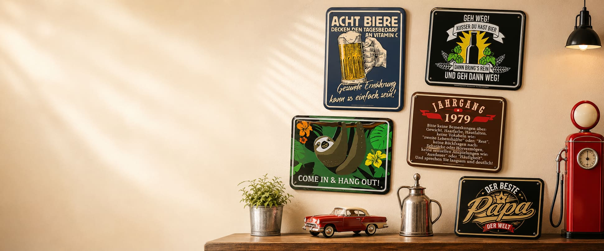 Blechschilder