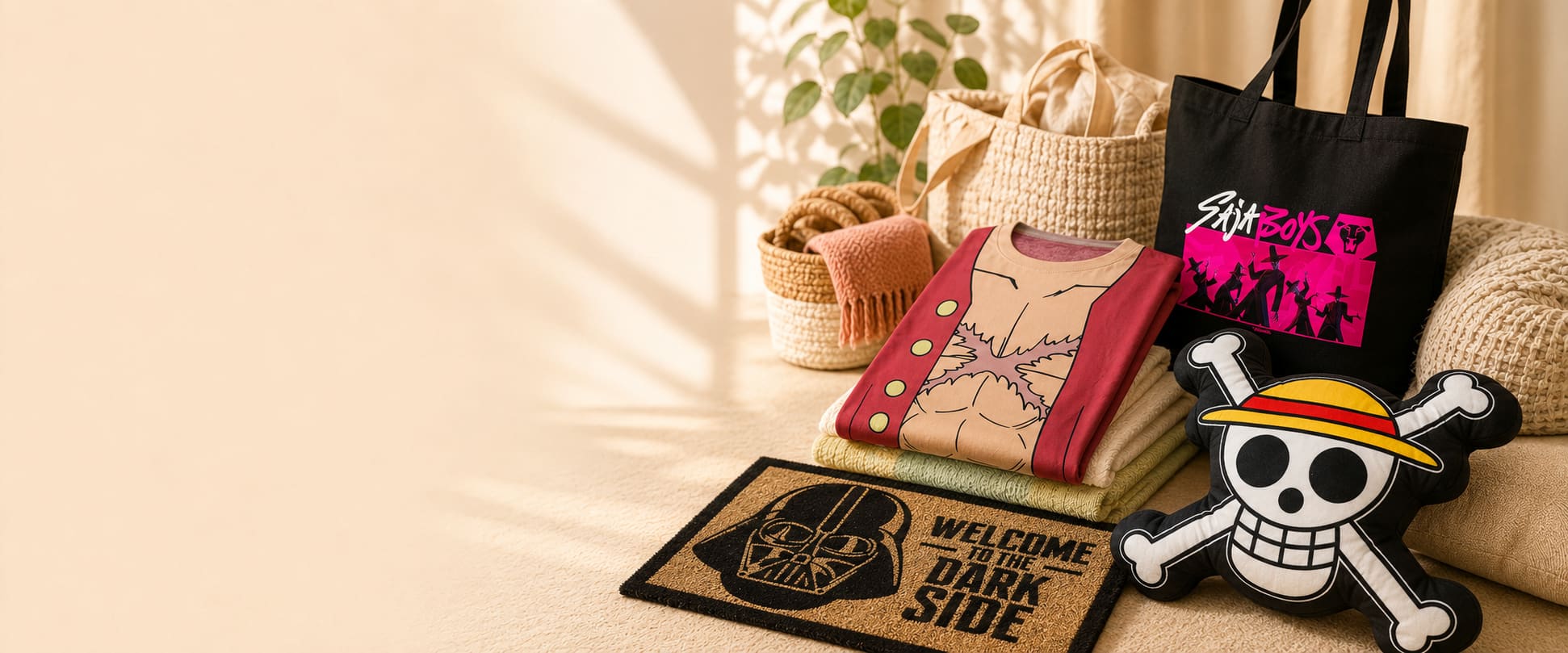 Merchandise Textilien/Taschen/Matten/Decken